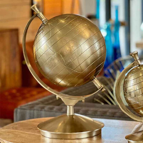 Globe décoratif doré 28x26x56cm (1/4)