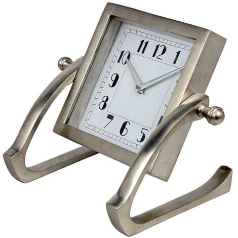 Horloge de table vintage doré 31x21x22cm (1/3)