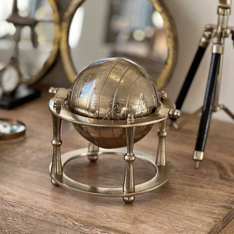 Globe décoratif doré 20x17x26cm (1/3)