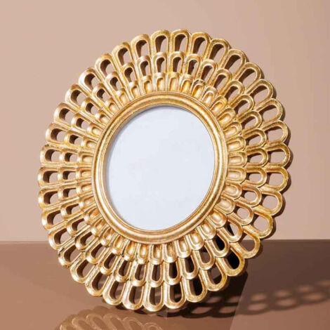 Porte photo tournesol doré 9x9cm (1/4)