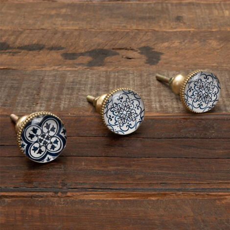 Ensemble de 3 boutons de porte Sevilla 7x3cm (1/2)