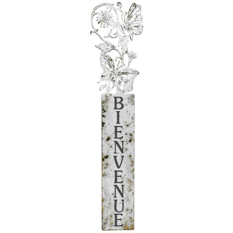 Ecriteau Bienvenue papillon 6x40cm (1/3)