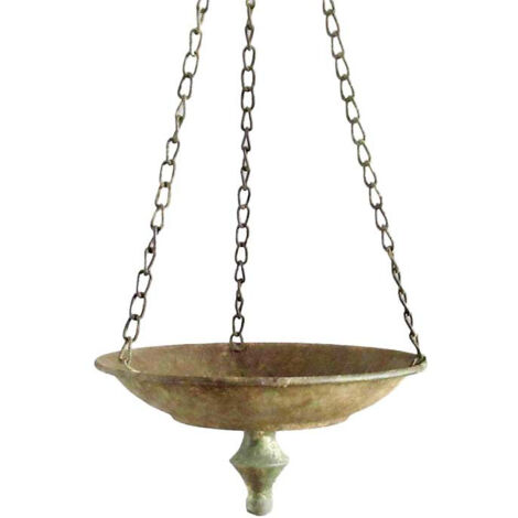 Suspension plantes fer patiné 21x21x10cm
