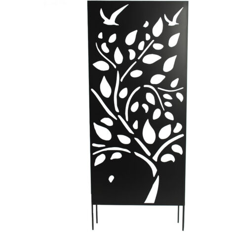 Treillage grand arbre 60x10x140cm – Design artistique en treillis – Pour séparation de zones et décoration extérieure – La Grande Prairie