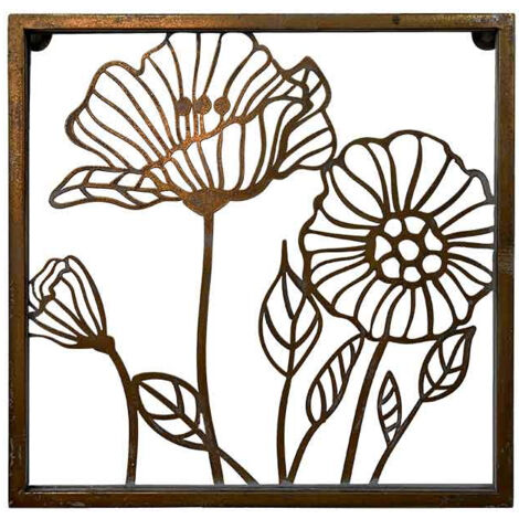 Décoration murale florale 32x29x33cm (1/3)