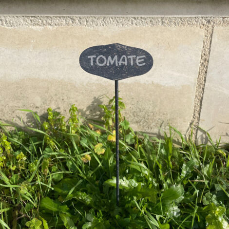 Ecriteau jardinière ovale 10x6x40cm (1/4)