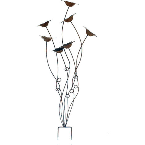 Tuteur décoratif avec fleurs 49x11x120cm (1/3)