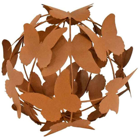 Boule décorative ornée de papillons 29x29cm (1/3)