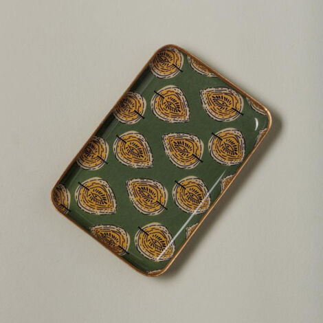 Plateau vert Bangalore fer 10x15cm (1/3)