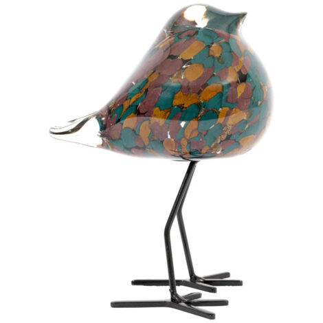 Décoration De Noël Lauscha - Oiseau En Verre Vert - Fait Main - Allemagne