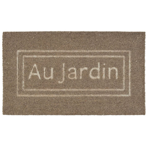Paillasson au jardin marron coco 73x43x73cm (1/3)