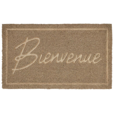 Paillasson bienvenue marron coco 73x43x73cm (1/3)