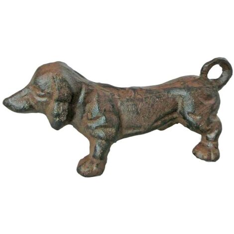 Statuette chien en fonte 16x7x8cm (1/2)
