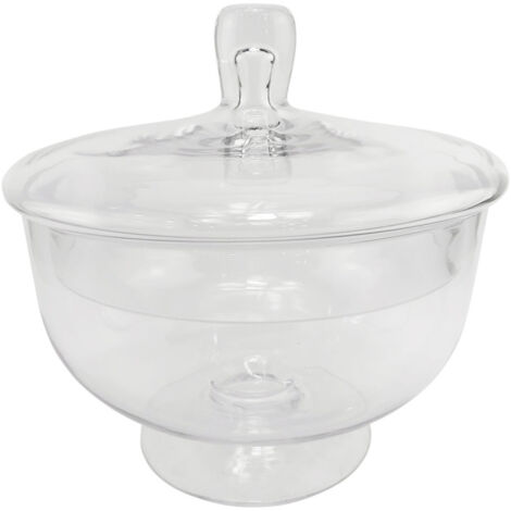 Coupe couvercle verre transparent 24x24x24cm (1/2)