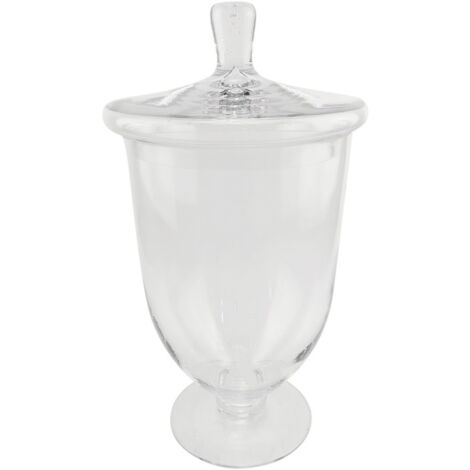 Coupe couvercle Eloise verre transparent 21x38x21cm (1/2)