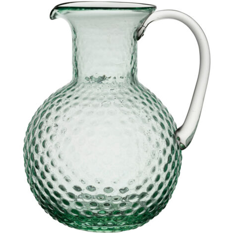 Pichet bordemer vert verre 24x20x29cm (1/3)