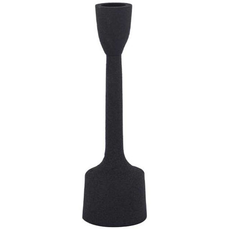 Petit bougeoir noir 19cm (1/4)