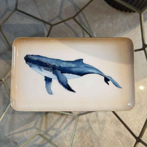 Plateau baleine bleu 26x15cm (1/5)