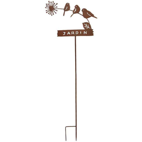 Tuteur déco jardin 34x115x2cm