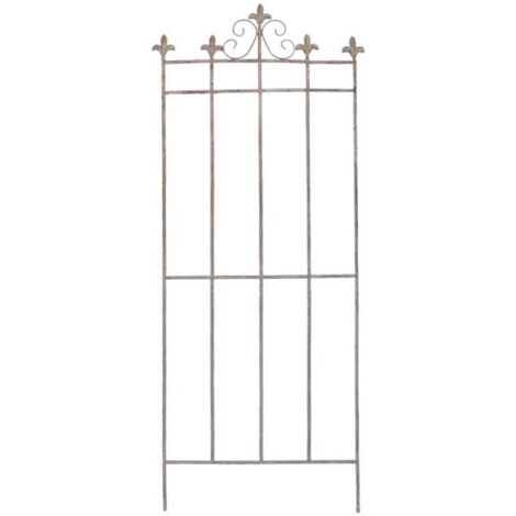 Treillage jardin fer Fleur de Lys 49x128cm (1/2)