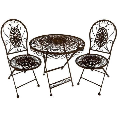 Ensemble table à manger - MERAX - 70x70x75cm - Chêne - 2 chaises