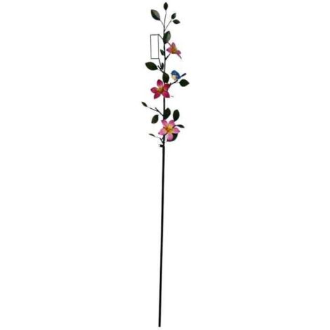Tuteur pluviomètre fleuri 7 x 19 x 168 cm
