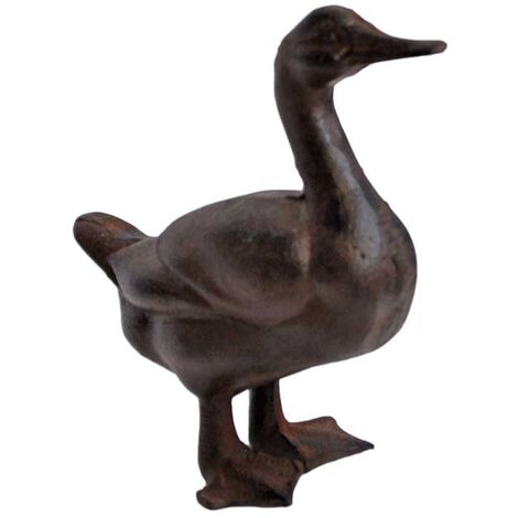 Statuette déco canard fonte 18x7cm (1/2)