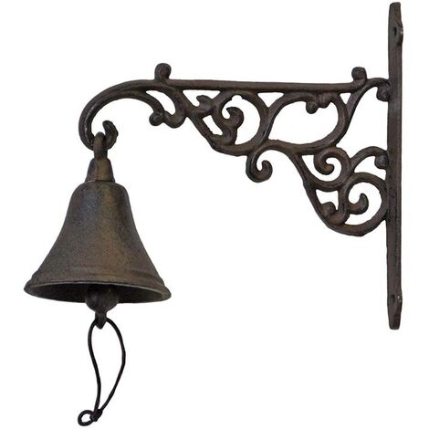 Cloche carillon fonte Arabesques 21x24x10cm (1/3)
