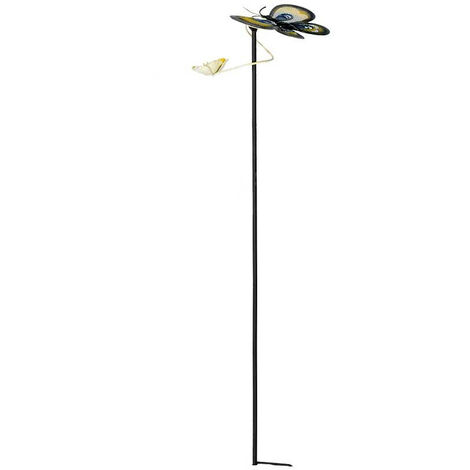 Tuteur papillon jaune 29x31x116cm (1/3)