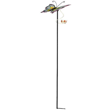 Tuteur papillon rose 29x27x121cm (1/3)