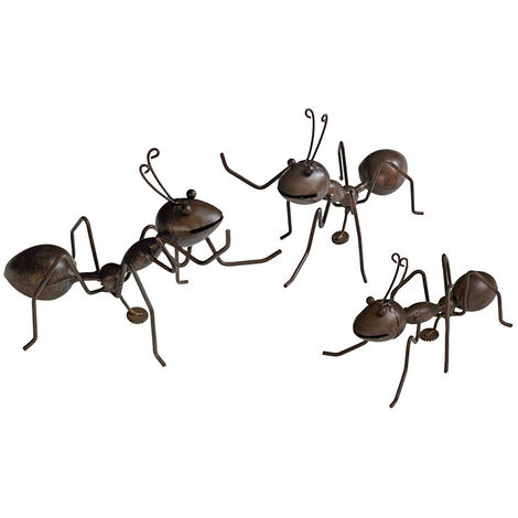 Ensemble 3 Crazy Fourmis fer avec magnet 18x10x9cm (1/2)