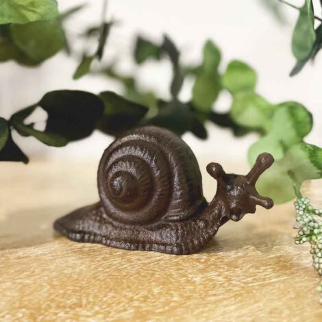 Escargot fonte marron 8x6x16cm (1/3)