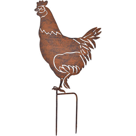 Silhouette déco poule 24x46cm (1/2)