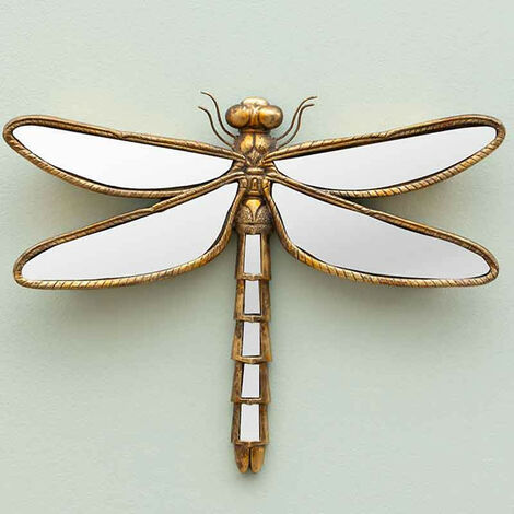 Miroir libellule doré 35x26x3cm (1/5)