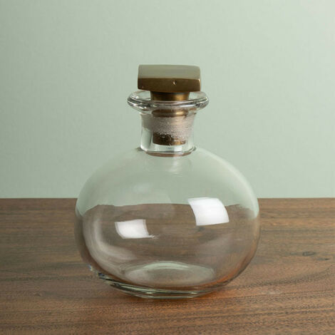 Carafe ronde bouchon carré 18x12cm (1/3)