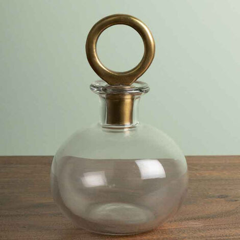 Carafe et bouchon anneau 18x12cm (1/3)