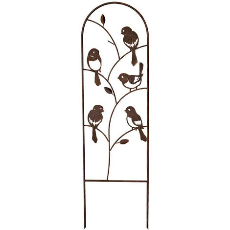 Treillage oiseaux fer marron 1x25x88cm (1/3)