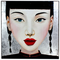 Peinture Ying multicolore 100x3x100cm