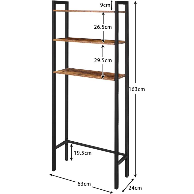 Wholesale BF41TS01 3 Tier Bathroom Shelf Over Toilet from China Supplier  and Manufacturer - Mobili HOOBRO