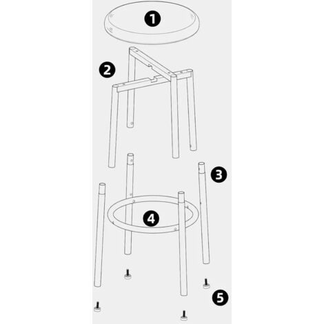 Bar Stools Set of 2 Bar Chairs Kitchen Height Stools Breakfast Bar Stools Black, HOOBRO EBB30BY01