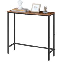 Console Table, Narrow Console Table for Hallway, Metal Frame, Industrial Compact Display Table, Sofa Table for Small Spaces, Entryway, Living Room, HOOBRO EBF75XG01