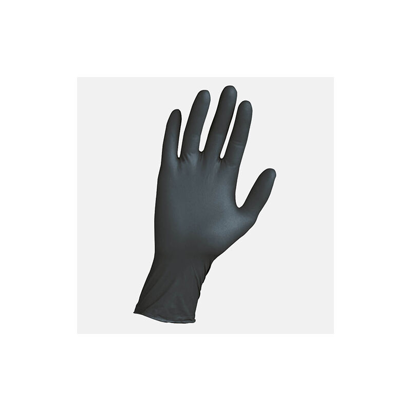 Lot de 100 gants jetables en nitrile noir en latex, gants de cuisine/travail/jardinage,  taille XL : : Outils et Bricolage