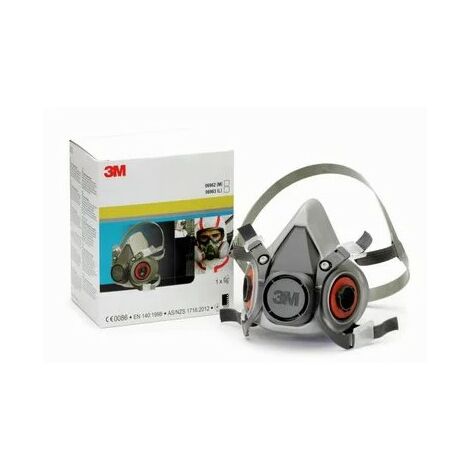 3M 6963 Demi-masque SANS FILTRE TAILLE L