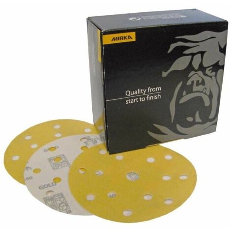 Disques abrasifs GOLD Ø 150 mm 15 trous  Grain: 320