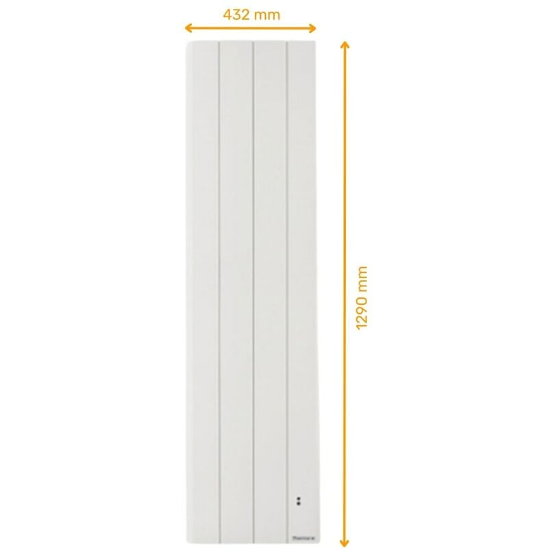 NOIROT Radiasoft Radiateur connecté à inertie double technologie horizontal  gris 1500W - DCN3445SKHS