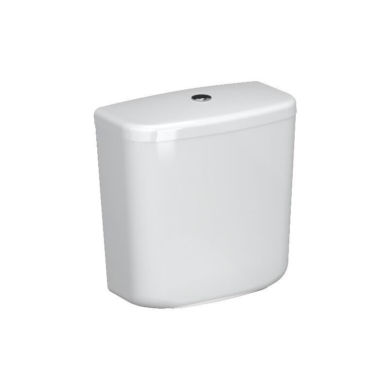 Roca A341230000 Réservoir WC Double Chasse 6/3L - Alimentation Latérale Porcelaine Blanche