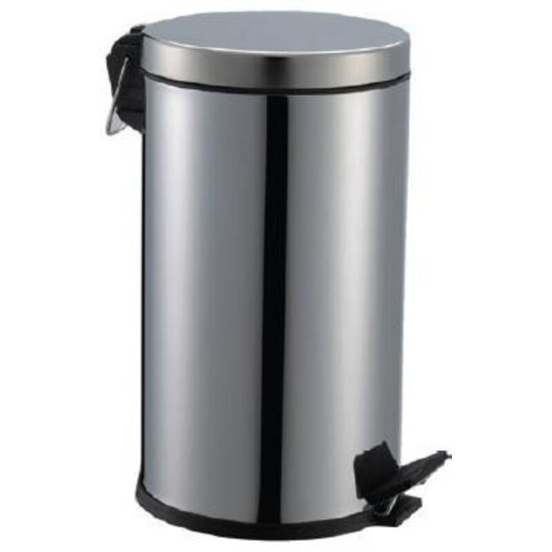Poubelle à Pédale En Inox 5 Litres - Design Rond, Pour Salle De Bain, Cuisine Ou Bureau
