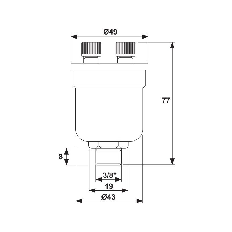 Purgeur automatique et manuel DUOVENT MV/D10R WATTS L0250710