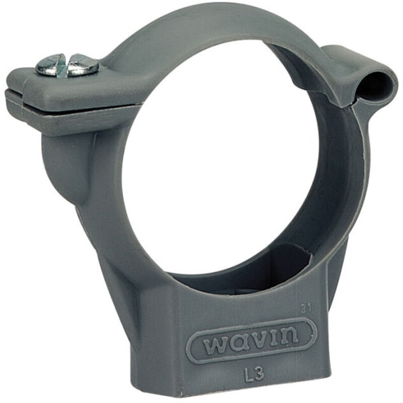 Wavin Collier de fixation gris polypropylène insert fileté