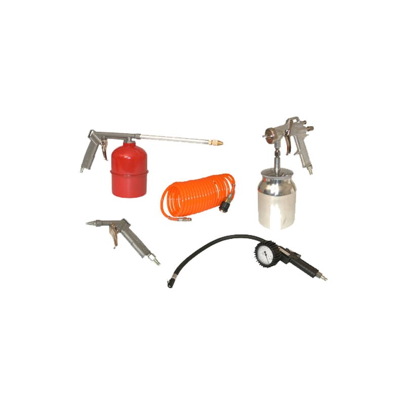 Kit d'accessoires pour outils pneumatiques Scheppach 5 pièces 
